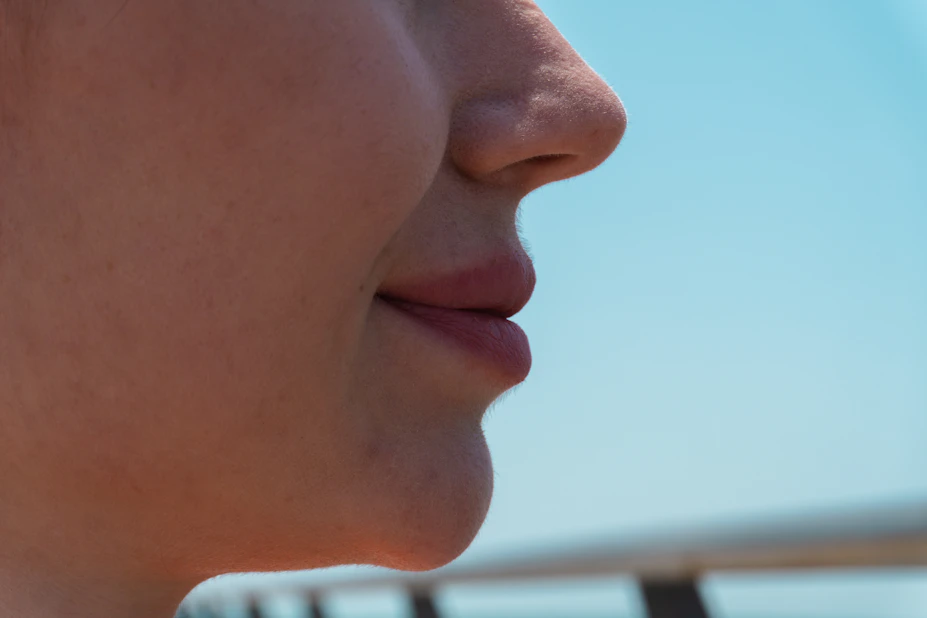Close-up facial profile
